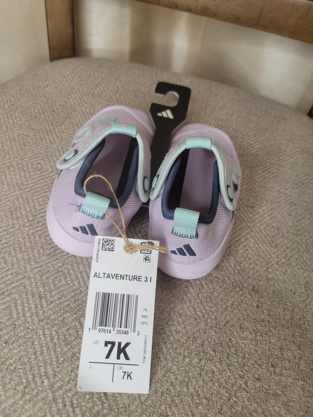 ADIDAS Mesh Slip-On Toddler Water Shoes - Light Purple - Picture 3 of 8